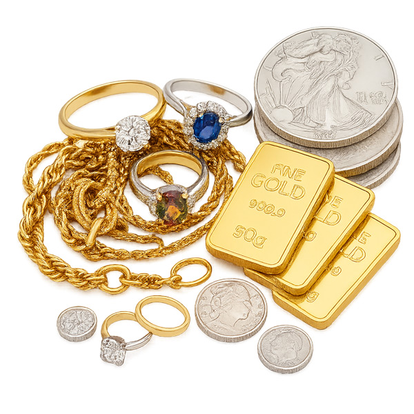 Gold, Schmuck & Münzen